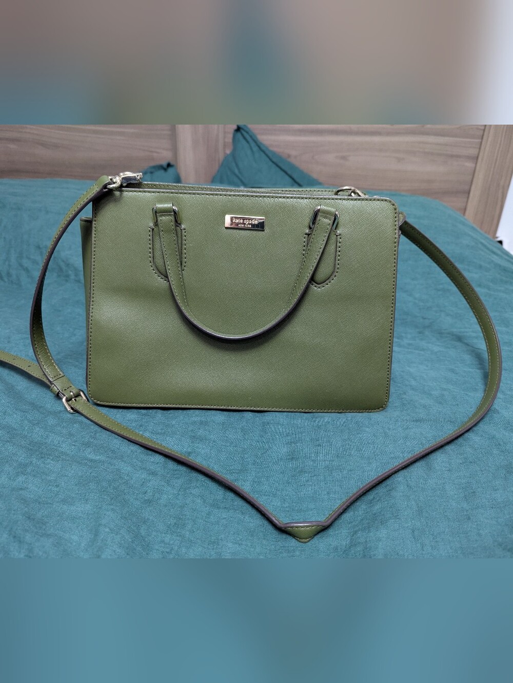 Kate Spade Laurel Way Reese Satchel – Sapling Green Crossbody & Top Handle Bag
